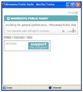 Pop player example