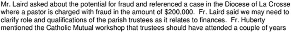 Finance Council minutes, Feb. 2010