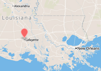 Map of Lafayette, La.