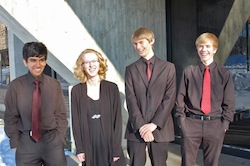 String Theory: Arjun Ganguly/vln; Carmen Owen-Block/vln; Christopher Heintzelmann/vla; Donny Hoover/cello
